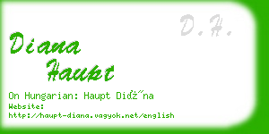 diana haupt business card